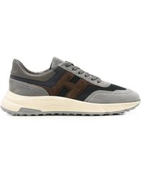 Hogan - Logo-Patch Panelled Sneakers - Lyst