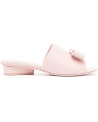 Ferragamo - 20Mm Viva Slip-On Sandals - Lyst