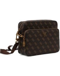 Guess - Milano Monogram-Pattern Messenger Bag - Lyst