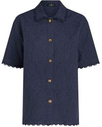 Etro - Paisley-jacquard Cotton-blend Shirt - Lyst