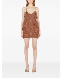 Isa Boulder - Woven V-Neck Mini Dress - Lyst