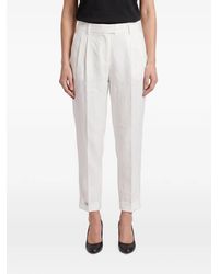 Brunello Cucinelli - Pantalon Plissé À Ourlet Retroussé - Lyst