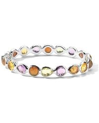 Ippolita - Sterling Silver Rock Candy® All Around Hinged Amethyst, Citrine And Crystal Bangle - Lyst