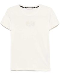 Liu Jo - Logo-Embroidered T-Shirt - Lyst