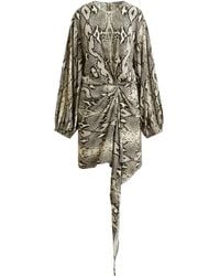 Essentiel Antwerp - Asymmetrisches Kleid mit Ballonärmeln - Lyst