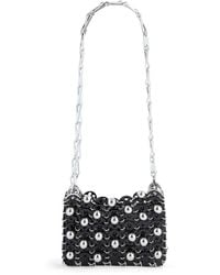 Rabanne - 1969 Nano Sequin Bag Black/silver - Lyst
