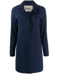 Herno Manteau droit classique - Bleu