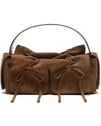 Acne Studios - Multipocket Suede Shoulder Bag - Lyst