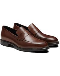 Fratelli Rossetti - Strap-Detail Leather Loafers - Lyst