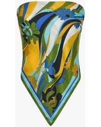 Christopher Esber - Seidenschal Mit Blumen-Print - Lyst