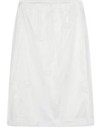 JNBY - Mesh-Embroidered Layered Midi Skirt - Lyst