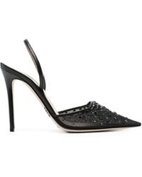 Rodo - 95mm Crystal-embellished Mules - Lyst