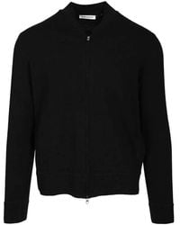 Al Duca d'Aosta - Merino-Wool Zip-Up Cardigan - Lyst