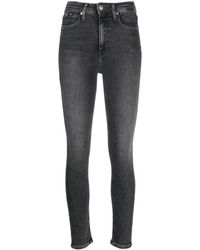 Calvin Klein - High-waisted Skinny Jeans - Lyst