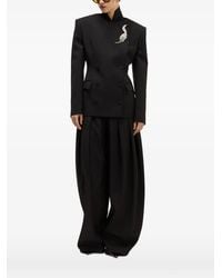 GIUSEPPE DI MORABITO - Double-Breasted High-Neck Blazer - Lyst