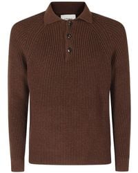 Circolo 1901 - Ribbed-Knit Raglan-Sleeve Polo Shirt - Lyst