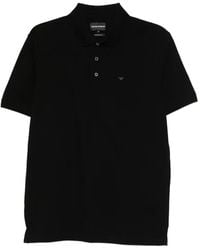 Emporio Armani - Logo Cotton Polo Shirt - Lyst