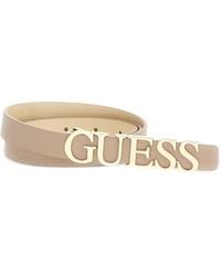 Guess - Lefia Logo-Plaque Belt - Lyst