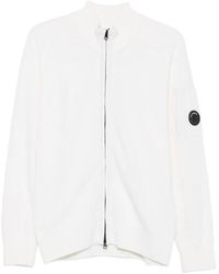 C.P. Company - Pull Zippé À Détail De Verre De Lunettes - Lyst