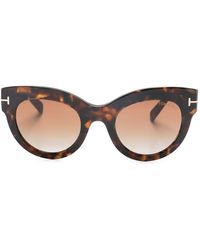 Tom Ford - Lucilla Cat-Eye Frame Sunglasses - Lyst