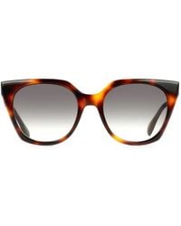 Liu Jo - Tortoiseshell-Effect Cat-Eye Sunglasses - Lyst