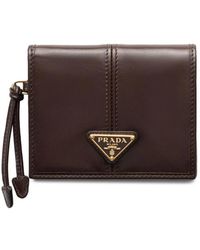 Prada - Small Leather Wallet - Lyst