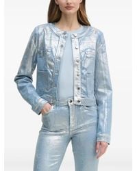 Guess - Logo-Motif Bomber Jacket - Lyst