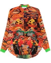 The Artistylist - Zebra Graphic-Print Long-Sleeve Shirt - Lyst