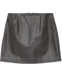 Blazé Milano - レザー ミニスカート - Lyst