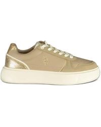 U.S. POLO ASSN. - Logo-Embroidered Platform Sneakers - Lyst