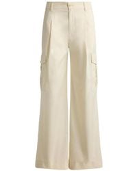 Ralph Lauren - Pleated Wide-Leg Cargo Pants - Lyst