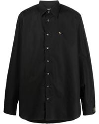 Raf Simons - Logo-Embroidered Long-Sleeve Shirt - Lyst
