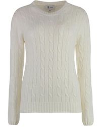 THE (Alphabet) - Cable-Knit Sweater - Lyst