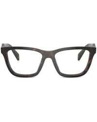 Prada - Brille Mit Eckigem Gestell - Lyst