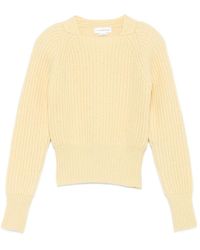 Victoria Beckham - Maglione A Coste Con Maniche Raglan - Lyst