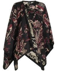 Etro - Jacquard-Woven Floral-Print Cape - Lyst