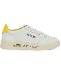 Autry - Medalist Perforated Leather Sneakers - Lyst