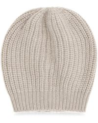 Brunello Cucinelli - Gerippte Beanie - Lyst