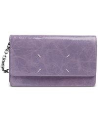 Maison Margiela - Crackled Leather Four Stitches Wallet - Lyst