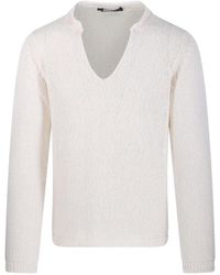 Fabrizio Del Carlo - V-Neck Sweater - Lyst