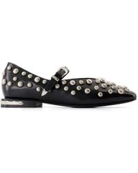 Toga - Stud-Embellished Ballet Flats - Lyst
