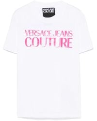 Versace Jeans Couture - Cotton-Jersey T-Shirt - Lyst