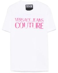 Versace Jeans Couture - Cotton-Jersey T-Shirt - Lyst