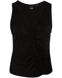 Pinko - Gathered Sleeveless Tank Top - Lyst