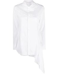Yohji Yamamoto - Asymmetric Cotton Shirt - Lyst