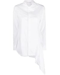 Yohji Yamamoto - Asymmetric Cotton Shirt - Lyst