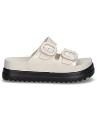 Melissa - Buckle-Fastening Platform Slides - Lyst