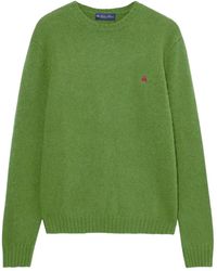 Brooks Brothers - Crew-Neck Logo-Embroidered Sweater - Lyst