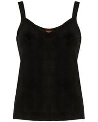 Missoni - V-Neck Sleeveless Tank Top - Lyst