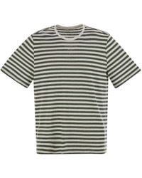 Majestic Filatures - Striped Crew-Neck T-Shirt - Lyst